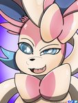 feral male solo sam_eeveelutions nintendo oversexed_eeveelutions pokemon fan_character gluttony_(kuroodod) eeveelution generation_6_pokemon pokemon_(species) sylveon 3:4