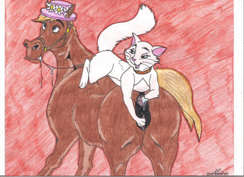 anal anal_fisting anal_penetration animal_genitalia animal_vulva bodily_fluids clothing collar cunnilingus drooling duo equine_genitalia equine_vulva female female/female female_feral feral feral_on_feral fingering fingering_partner fisting genitals halter hat headgear headwear interspecies larger_female looking_pleasured oral paws penetration saliva sex size_difference smaller_female toony vaginal vaginal_fingering vulva holidaypup disney the_aristocats duchess_(aristocats) frou-frou_(aristocats) domestic_cat equid equine felid feline felis horse mammal
