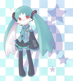 2000s_theme accessory alternative_fashion anthro bottomwear checkered checkered_background clothed clothing cosplay crossdressing j-fashion kemono long_ears miniskirt necktie pattern_background question_mark red_eyes simple_background skirt solo star y2k_(graphic_design) rito_(artist) bandai_namco klonoa_(series) vocaloid yamaha_corporation hatsune_miku king_of_sorrow domestic_cat felid feline felis mammal 2008 low_res