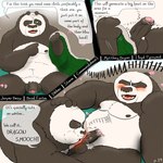 1:1 2021 anthro ari_guardian balls bear belly black_body black_fur blush comic dialogue dreamworks duo english_text erection father_(lore) father_and_child_(lore) father_and_son_(lore) fur genitals giant_panda hi_res humanoid_genitalia humanoid_hands humanoid_penis incest_(lore) kung_fu_panda li_shan_(kung_fu_panda) male male/male mammal master_po_ping moobs nipples overweight overweight_male parent_(lore) parent_and_child_(lore) parent_and_son_(lore) penis son_(lore) text