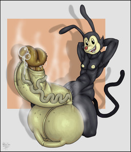 anthro balls big_balls big_penis black_body black_border black_eyes black_fur bodily_fluids border foreskin freckled_balls freckles fur genital_fluids genitals happy huge_balls huge_penis humanoid_genitalia humanoid_penis hyper hyper_balls hyper_genitalia hyper_penis leaking looking_at_viewer male nipples nude penis precum pubes pubes_exposed raphe_(anatomy) red_nose scrotum_flap simple_background solo steam tail toony vein veiny_penis wilelter animaniacs warner_brothers yakko_warner inkblot mammal