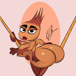 6_arms anthro big_breasts big_butt breasts butt female lipstick looking_at_viewer makeup multi_arm multi_limb nude orange_body simple_background solo thick_thighs wide_hips eddiebrije dreamworks the_bad_guys ms._tarantula_(the_bad_guys) arachnid arthropod mygalomorph spider tarantula 1:1 absurd_res hi_res
