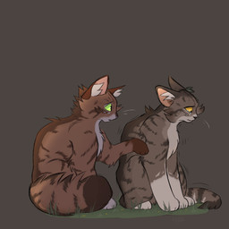 bodily_fluids brown_body brown_fur comforting crying duo female female/female feral fluffy fluffy_tail fur markings nature orange_body orange_fur simple_background tail tears ccat18 warriors_(book_series) leafpool_(warriors) squirrelstar_(warriors) domestic_cat felid feline felis mammal 1:1 sibling_(lore) sister_(lore)