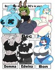 anthro big_breasts big_butt black_body black_hair blue_body blue_hair breasts butt clothed clothing crossgender female green_hair grey_body grey_hair group hair huge_breasts huge_butt partially_clothed scar white_body unknown_artist five_nights_at_freddy's five_nights_at_freddy's_2 nintendo pokemon scottgames bec_(lobokosmico) edwin_inculous_(character) esmeralda_(riku9797) fan_character toy_bonnie_(fnaf) alien canid canine canis dewott felid feline generation_4_pokemon generation_5_pokemon lagomorph leporid mammal mustelid pachirisu pokemon_(species) rabbit rodent sciurid umbrian_(species) wolf 3:4 absurd_res hi_res