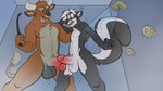 16:9 2021 anthro anthro_on_anthro aroused balls bathing big_balls biped blue_eyes bovid bovid_horn bovine bovine_horn brown_body brown_eyes brown_fur bull_horn cattle colored countershading duo erection facial_piercing fluffy fluffy_tail frottage fur furfragged genitals grey_body grey_fur horn humanoid_genitalia humanoid_penis knobs larger_male long_tail male male/male mammal marten_skunk mephitid multicolored_body multicolored_fur nipples nose_piercing nose_ring penile penis penis_size_difference piercing red_penis riding_crop ring_piercing septum_piercing sex shower shower_head shower_sex showering size_difference skunk skunk_tail smaller_male tail tail_tuft tan_body tan_fur tuft two_tone_body two_tone_fur whip white_body white_fur widescreen