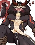 abdominal_bulge abs anal balls big_dom_small_sub big_pecs big_penis black_body black_fur black_mane blonde_hair blush bodily_fluids chair_position crossgender cum cum_in_pussy cum_inflation cum_inside dominant dominant_humanoid dominant_male duo ejaculation erection from_behind_position fur genital_fluids genitals hair horn human_on_humanoid human_penetrated humanoid_penetrating humanoid_penetrating_human inflation internal intersex intersex/male intersex_penetrated interspecies larger_humanoid larger_male male male_penetrating male_penetrating_intersex male_penetrating_maleherm maleherm maleherm/male maleherm_penetrated mane mti_crossgender mtmh_crossgender muscular muscular_humanoid muscular_male nipples nude open_mouth pec_smothering pecs penetration penile penile_penetration penis penis_in_pussy ponytail sex sitting sitting_on_another size_difference sleep_sex sleeping smaller_human smaller_male smaller_penetrated sound_effects submissive submissive_human submissive_male uterus vaginal vaginal_penetration vowelless vowelless_sound_effect zzz idoraado genshin_impact mihoyo aether_(genshin_impact) hilichurl human humanoid mammal mitachurl monster absurd_res hi_res signature