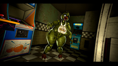 anthro arcade_machine areola beak bib big_areola big_breasts breasts checkered checkered_floor creepy curvy_figure dark_nipples female glowing glowing_eyes huge_breasts inside looking_at_viewer machine navel nipples non-mammal_breasts non-mammal_navel non-mammal_nipples nude nude_anthro nude_female open_mouth profanity solo text thick_thighs tongue voluptuous voluptuous_anthro voluptuous_female wide_hips zelyonka mishuyuu_(modeler) five_nights_at_freddy's five_nights_at_freddy's_3 scottgames chica_(fnaf) phantom_chica_(fnaf) animatronic avian bird chicken galliform gallus_(genus) phasianid robot robot_anthro 3d_(artwork) absurd_res digital_media_(artwork) english_text hi_res source_filmmaker_(artwork) watermark