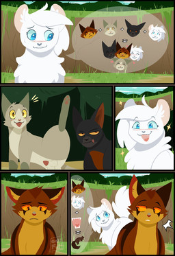 5_panel_comic amber_eyes animal_genitalia animal_penis balls black_body black_fur black_nose blue_eyes blush brown_body brown_fur brown_inner_ear cheek_tuft countershading cute_fangs eating emanata eyebrows facial_tuft fangs feline_genitalia feline_penis female female_feral feral fluffy fluffy_tail fur genitals grass grey_nose group heart_symbol inner_ear_fluff logo looking_at_another looking_back male male_feral multicolored_body multicolored_fur no_sclera open_mouth penis penis_tip pink_inner_ear plant raised_eyebrows red_nose sad sheath sparkles speech_bubble surprised tail tan_balls tan_body tan_fur tan_sheath teeth tuft two_tone_body two_tone_fur white_body white_fur white_inner_ear_fluff yellow_body yellow_eyes yellow_fur 11oaksfall11 warriors_(book_series) birchfall_(warriors) dustpelt_(warriors) icecloud_(warriors) spiderleg_(warriors) domestic_cat felid feline felis mammal 2026 artist_logo comic hi_res pictographics brother_(lore) brother_and_sister_(lore) brothers_(lore) daughter_(lore) father_(lore) father_and_child_(lore) father_and_daughter_(lore) father_and_son_(lore) parent_(lore) parent_and_child_(lore) parent_and_daughter_(lore) parent_and_son_(lore) sibling_(lore) sister_(lore) son_(lore)