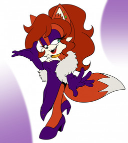 5_fingers anthro armwear black_nose breasts clothed clothing curvy_figure dress ear_piercing ear_ring elbow_gloves female fingers footwear fur gloves hair handwear high_heels jewelry lipstick makeup piercing ponytail ring_piercing seductive shoes side_slit side_slit_clothing side_slit_dress simple_background smile solo strapless_clothing strapless_dress text dragonboy618 thenovika sega sonic_the_hedgehog_(series) fan_character jenna_the_vixen canid canine fox mammal red_fox true_fox digital_media_(artwork) hi_res