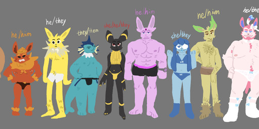 anthro body_hair boxer_briefs briefs clothing eyewear facial_hair female glasses group jockstrap lace_panties lineup male musclegut muscular muscular_anthro nipple_piercing nipples overweight overweight_anthro piercing pronouns pubes slightly_chubby slim thong underwear varied_body_types burrrnt nintendo pokemon amos_(burrrnt) basil_(burrrnt) beau_(burrrnt) edd_(burrrnt) finley_(burrrnt) hiyo_(burrrnt) joel_(burrrnt) lune_(burrrnt) wallace_(burrrnt) eevee eeveelution espeon flareon generation_1_pokemon generation_2_pokemon generation_4_pokemon generation_6_pokemon glaceon jolteon leafeon pokemon_(species) sylveon umbreon vaporeon 2025 absurd_res colored digital_media_(artwork) hi_res nonbinary_(lore) trans_(lore) trans_woman_(lore)