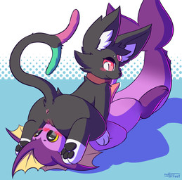 69_position alternate_color black_body blush cunnilingus duo facesitting female feral genitals male male/female oral purple_body red_eyes sex sitting_on_another tail vaginal vulva nulloffset nintendo pokemon milli_(vermimeow) vivi_(virtualvap) eeveelution espeon generation_1_pokemon generation_2_pokemon pokemon_(species) shiny_pokemon vaporeon absurd_res hi_res