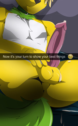 animal_genitalia animal_penis anthro anus balls bodily_fluids camera_view canine_genitalia canine_penis caption collar collar_only emoji erection genital_fluids genitals knot male mostly_nude nude penis photo precum precum_on_balls precum_on_penis presenting presenting_penis solo text gecki gecki_(gecki) canid canine fox mammal english_text hi_res