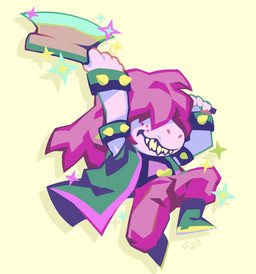 anthro axe boots bottomwear clothing female footwear hair jacket long_hair melee_weapon pants purple_hair sharp_teeth shoes simple_background solo sparkles teeth topwear weapon pinkgermy deltarune undertale_(series) susie_(deltarune) scalie