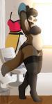 anthro biped bra clothed clothing copyright_symbol dressing female legwear panties skimpy slightly_chubby solo standing stockings symbol tail underwear saetia chipmunk ground_squirrel mammal rodent sciurid 2014 hi_res