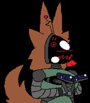 antenna_wire brown_body brown_fur charging_battery female fluffy fluffy_ears fluffy_tail fur holding_own_hand machine robotic_arm solar_panel tail tongue tongue_out chromulus helios_(chromulus) protogen robot alpha_channel