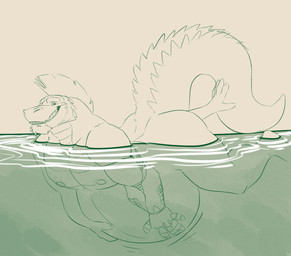 anal anal_vore anthro belly big_belly butt green_body male male_pred muscular muscular_male organs rumbling_stomach simple_background size_difference smile smirk solo stomach tail teeth underwater vore water wildside invader_(invaderthegator) alligator alligatorid crocodile crocodilian lizard reptile scalie digital_media_(artwork)