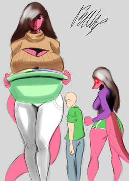 anthro bald big_breasts bottomwear breasts brown_eyes brown_hair cleavage_cutout clothing curvy_figure cutout dolphin_shorts female front_view green_bottomwear green_clothing green_jacket green_shorts green_topwear grey_background group hair hair_over_eye huge_breasts jacket laundry laundry_basket light-skinned_male light_body light_skin long_hair long_sleeve_shirt long_tail male mature_anthro mature_female multicolored_body multicolored_scales pants pink_body pink_scales purple_clothing purple_shirt purple_topwear red_body red_scales scales shirt shorts simple_background snout sweater tail tan_clothing tan_sweater tan_topwear thick_thighs topwear trio two_tone_body two_tone_scales voluptuous voluptuous_anthro voluptuous_female white_bottomwear white_clothing white_pants wide_hipped_anthro wide_hipped_female wide_hips beltimerperbus cavemanon_studios distracted_boyfriend goodbye_volcano_high ko_op_(game_developer) snoot_game anon_(snoot_game) stacy's_mom_(gvh) stacy_(gvh) allosauroid carcharodontosaurid dinosaur giganotosaurus human mammal prehistoric_species reptile saurischian scalie theropod 2025 digital_drawing_(artwork) digital_media_(artwork) hi_res meme signature daughter_(lore) mother_(lore) mother_and_child_(lore) mother_and_daughter_(lore) parent_(lore) parent_and_child_(lore) parent_and_daughter_(lore)