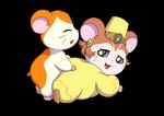 accessory blue_eyes brown_body brown_fur clothed clothed_sex clothing duo eyes_closed female fur hair_accessory hat headgear headwear male male/female orange_body orange_fur sex simple_background tan_body tan_fur transparent_background minum hamtaro_(series) hamtaro princess_cye-ra_(hamtaro) cricetid hamster mammal rodent absurd_res alpha_channel hi_res