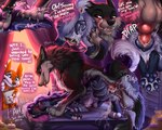 animal_genitalia animal_penis animal_pussy anus ball_slap balls balls_deep bodily_fluids butt butt_focus canine_genitalia canine_penis canine_pussy cum cum_drip cum_in_ass cum_in_pussy cum_inside cum_on_balls cum_on_butt cum_on_feet cum_on_penis cumshot dialogue dripping ejaculation feet female feral feral_on_feral feral_penetrated feral_penetrating genital_fluids genitals group knot knotted_penis male massage massage_table nude pawpads paws penetration penis pussy raised_paw saliva saliva_drip saliva_on_face saliva_on_foot saliva_on_penis saliva_on_tongue saliva_string sex slap sparkles trio mohitopaw canid canid_taur canine canine_taur canis domestic_dog herding_dog hyena mammal mammal_taur pastoral_dog taur welsh_corgi comic