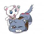 anthro bdsm blue_eyes bodily_fluids bondage bound butt butt_slap chest_tuft duo ear_piercing heart_symbol jewelry necklace piercing simple_background slap spanking tears tuft white_background spanking649 jewelpet sanrio sega sega_fave dian_(jewelpet) labra_(jewelpet) bear domestic_cat felid feline felis maine_coon mammal polar_bear ursine