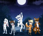 anthro forest group male male/male moon nude plant shota tree young young_anthro young_male foxy_harris cub_eternal_(game) darkinian kevin_snowpaw stripes_(character) tycloud canid canine canis domestic_dog felid feline fox husky hybrid lagomorph leporid mammal nordic_sled_dog pantherine rabbit spitz tiger wolfdog absurd_res hi_res