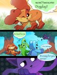 anthro blush group male male/male plant tail text tree taru_8naru mob_entertainment poppy_playtime smiling_critters bubba_bubbaphant catnap_(poppy_playtime) dogday_(poppy_playtime) hoppy_hopscotch 3:4 comic english_text hi_res