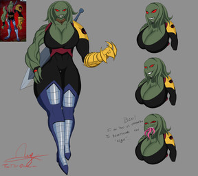 big_breasts breasts female melee_weapon muscular not_furry solo sword tentacles weapon nahuelng ben_10 cartoon_network chaquetrix vilgax alien alien_humanoid animal_humanoid aquatic aquatic_humanoid cephalopod cephalopod_humanoid chimera_sui_generis humanoid mollusk mollusk_humanoid hi_res