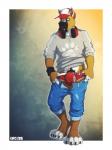 anthro bottomwear briefs bulge clothed clothing denim denim_bottomwear denim_clothing electronics headphones jeans looking_at_viewer male pants partially_clothed pose pubes red_clothing red_underwear solo teasing underwear undressing sky3 canid canine canis domestic_dog mammal 2016 3:4 hi_res pinup