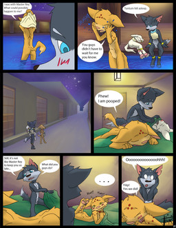 animal_genitalia animal_penis anthro balls bathing blush bottomless butt canine_genitalia canine_penis casual_exposure casual_nudity clothed clothing female fully_sheathed genitals group loli male master penis sheath shota student swimming_pool text undressing vulva young young_anthro young_female young_male makumo popi canid canine canis fennec_fox fox mammal true_fox wolf 2019 comic english_text hi_res