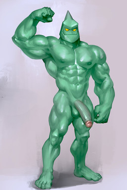 5_fingers 5_toes abs areola balls biceps big_muscles biped bodily_fluids crystal empty_eyes erection feet fingers fist flexing flexing_bicep foreskin front_view genital_fluids genitals glans grey_background humanoid_feet humanoid_genitalia humanoid_hands humanoid_penis looking_at_viewer male male_humanoid mouth_closed multicolored_penis muscular muscular_humanoid muscular_male navel nipples not_furry nude nude_humanoid nude_male obliques pecs penis pink_glans pink_penis plantigrade precum quads retracted_foreskin simple_background solo standing teal_areola teal_balls teal_body teal_nipples teal_penis toes two_tone_penis urethra vein veiny_penis yellow_eyes dagantfus_(artist) ben_10 cartoon_network diamondhead alien crystal_creature crystal_humanoid elemental_creature elemental_humanoid humanoid mineral_fauna mineral_humanoid petrosapien 2025 absurd_res full-length_portrait hi_res portrait