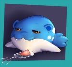 balls bodily_fluids brown_eyes cum erection feral genital_fluids genitals male nude penis solo teeth rika_(artist) nintendo pokemon generation_3_pokemon mammal marine pinniped pokemon_(species) spheal digital_media_(artwork)