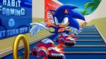 5_fingers anthro clothing day fingers footwear gloves green_eyes handwear male shoes soap_shoes solo text siggiedraws sega sonic_adventure sonic_the_hedgehog_(series) sonic_the_hedgehog eulipotyphlan hedgehog mammal english_text hi_res