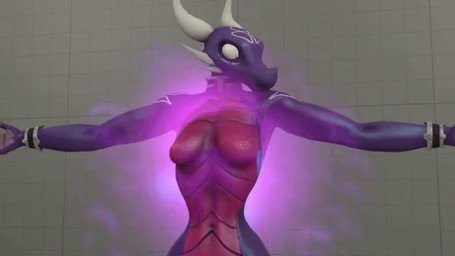 6_horns anthro anthrofied arm_markings armlet big_breasts black_body breast_expansion breasts breathing countershading curvy_figure expansion female flexing flexing_bicep flexing_both_biceps gem green_eyes growth head_markings horn hourglass_figure huge_breasts magic markings multi_horn muscle_growth muscular muscular_female navel neck_ring non-mammal_breasts nude red_body red_countershading scales shoulder_markings small_waist smile solo surprised transformation ventral_scales sky-lynx2002 warfaremachine_(modeler) activision european_mythology mythology spyro_the_dragon the_legend_of_spyro cynder dragon mythological_creature mythological_scalie scalie western_dragon wingless_dragon 3d_(artwork) 3d_animation animated digital_media_(artwork) no_sound short_playtime source_filmmaker_(artwork)