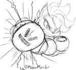 anthro boxing_gloves clothing determined energy female grin handwear k.o. punch smile solo bigdon1992 sega sonic_the_hedgehog_(series) cinnamon_the_bandicoot fan_character bandicoot mammal marsupial monochrome sketch