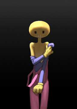 anthro clothing flayed gloves handwear looking_at_viewer male overalls simple_background smile solo standing teeth undressing undressing_self nyeong glitch_productions the_amazing_digital_circus jax_(tadc) lagomorph leporid mammal rabbit digital_media_(artwork) hi_res