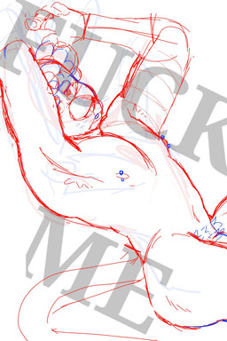 anthro armpit_hair arms_above_head black_body black_fur body_hair brown_eyes ear_piercing explicit_text eyebrows facial_piercing flesh_tunnel fur gauged_ear hair labret_piercing lip_piercing looking_at_viewer male nipple_piercing nipples nude piercing pubes red_hair simple_background solo tail tongue tongue_out tongue_piercing whisker_spots p_rindustries gale_(p_rindustries) felid mammal pantherine 2022 2:3 guide_lines hi_res sketch