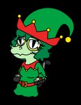 anthro breasts elf_costume elf_hat female freckles green_body green_hair green_scales grey_eyes hair hand_puppet holidays narrowed_eyes pupils puppet scales simple_background sitting slit_pupils smile snout solo transparent_background vehicle wheelchair yellow_sclera garavakarian cavemanon_studios christmas i_wani_hug_that_gator olivia_halford baryonyx dinosaur prehistoric_species reptile scalie spinosaurid theropod alpha_channel animated colored hi_res short_playtime