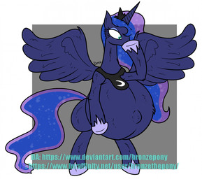 belly big_belly border covering covering_mouth eyelashes female feral fur green_eyes grey_background hair hooves horn huge_belly long_hair navel outie_navel pregnant pregnant_female pregnant_feral purple_body purple_fur semi-anthro simple_background solo white_border wings bronzepony friendship_is_magic hasbro my_little_pony mythology princess_luna_(mlp) equid equine mammal mythological_creature mythological_equine winged_unicorn 2025 digital_drawing_(artwork) digital_media_(artwork) english_description hi_res