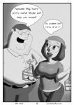 border comic dialogue duo english_text family_guy female greyscale human male mammal meg_griffin monochrome not_furry obese overweight overweight_human overweight_male peter_griffin text white_border zst_xkn