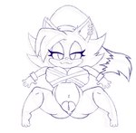 anthro big_breasts breasts butt ear_piercing female fur genitals hair long_hair looking_at_viewer nipples nude piercing pussy simple_background small_body solo young young_anthro team_pervy sega sonic_the_hedgehog_(series) asami_the_cat fan_character felid feline mammal digital_media_(artwork)