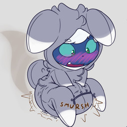 ageplay ambiguous_gender anthro blue_body blue_sclera blush blush_lines clothed clothing diaper diaper_under_clothing diaper_under_onesie feces grey_background hair hand_on_diaper heart_eyes heart_symbol looking_pleasured onesie open_mouth open_smile pokemon_onesie pooping roleplay simple_background sitting smile snaggle_tooth soiled_diaper soiling soiling_diaper solo sound_effects stink_fumes tail text touching_diaper unclean_diaper used_diaper using_diaper wearing_diaper white_hair ludis-luteo nintendo pokemon espurr generation_6_pokemon meowstic pokemon_(species) 1:1 2018 absurd_res artist_name full-length_portrait hi_res portrait signature