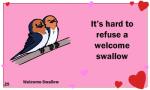 ambiguous_gender beak black_eyes duo eyes_closed feral holidays humor joke pun simple_background text birdcheese valentine's_day avian bird hirundinid oscine passerine swallow_(bird) welcome_swallow 5:3 animated digital_media_(artwork) english_text low_res short_playtime