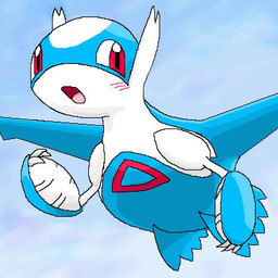 ambiguous_gender blush feral red_eyes solo pasaran nintendo pokemon generation_3_pokemon latios legendary_pokemon pokemon_(species) 1:1 aliasing digital_media_(artwork) low_res oekaki