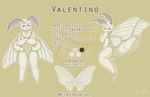 anthro male solo text flashquatsch valentino_(flashquatsch) arthropod domestic_silk_moth insect lepidopteran moth english_text model_sheet