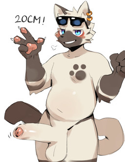 anthro balls biped blue_eyes brown_body brown_fur cat_tail dipstick_tail ear_piercing ear_ring erection eyewear eyewear_on_head facial_markings footprint foreskin fur fur_tuft genitals gesture glans hand_gesture head_markings humanoid_genitalia humanoid_penis looking_at_viewer male male_anthro markings mask_(marking) multicolored_body multicolored_fur nude nude_anthro nude_male pawprint pawprint_(marking) penis piercing plantigrade ring_piercing slightly_chubby slightly_chubby_anthro slightly_chubby_male smile solo sunglasses sunglasses_on_head tail tail_markings tan_body tan_fur three-quarter_view tuft two_tone_body two_tone_fur unretracted_foreskin v_sign wearing_sunglasses win-victory-love ebi_tsunamayo domestic_cat felid feline felis mammal 2025 cel_shading digital_drawing_(artwork) digital_media_(artwork) hi_res shaded