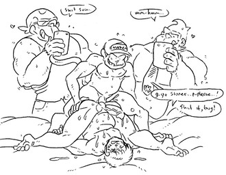anal anal_penetration anthro baseball_cap bodily_fluids cellphone clothing cum dialogue electronics erection genital_fluids genitals glans grin group hat headgear headwear male male/male male_penetrated male_penetrating male_penetrating_male navel nude penetration penile penile_penetration penis penis_in_ass phone recording sex smartphone smile text tongue voyeur wuffinarts donkey_kong_(series) nintendo diddy_kong donkey_kong_(character) funky_kong ape gorilla haplorhine human mammal monkey primate english_text monochrome indirect_incest_(lore) nephew_(lore) uncle_(lore) uncle_and_nephew_(lore)