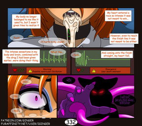anthro bodily_fluids clothed clothing collar collared_shirt colored_nails cum cum_in_mouth cum_inside dialogue dripping duo eyeshadow feminization fingers fur genital_fluids hair looking_at_viewer makeup male mind_break nails open_mouth orange_hair purple_body purple_eyes purple_nails red_eyes shirt shocked simple_background solo_focus speech_bubble submissive tears teeth tentacles text topwear iginger ginger_(iginger) domestic_cat felid feline felis mammal comic digital_media_(artwork) english_text hi_res multiple_scenes url male_(lore)