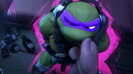 age_difference anthro bottle bound clothing container duo finger_in_mouth fingers genitals green_body headgear headwear male male/male mask penis shell straps_across_chest young dollymolly323 epic_games fortnite teenage_mutant_ninja_turtles donatello_(tmnt) reptile scalie turtle 16:9 3d_(artwork) 3d_animation animated digital_media_(artwork) hi_res no_sound short_playtime video widescreen