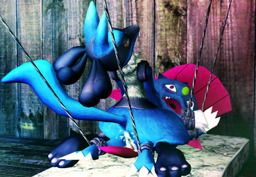 ambiguous_gender anal anthro bdsm black_body black_fur blue_body blue_fur blush bodily_fluids bondage bound butt cowgirl_position crying cum duo feet forced from_front_position fur genital_fluids genitals hindpaw male male/male male_penetrated on_bottom on_top paws penetration penis rape restrained rope sex straddling tail tears tied_down yellow_body yellow_fur 32d nintendo pokemon canid canine generation_4_pokemon lucario mammal pokemon_(species) weavile 2013 3d_(artwork) digital_media_(artwork) grandfathered_content