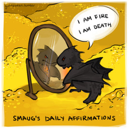 black_dragon black_scales chibi crown cute dragon english_text feral ginnabean glowing goblet gold humor j._r._r._tolkien mirror red_eyes smaug solo text text_bubble the_hobbit wings
Rating: Safe
Score: 23
User: Fauxgirl
Date: January 21, 2014